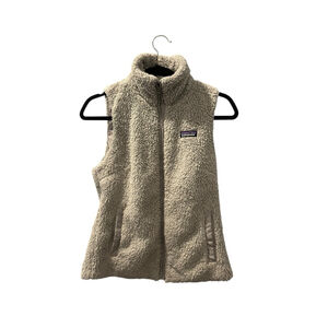 Patagonia El Cap Los Gatos Teddy Bear Vest Gray Size Small Women's Fleece Casual